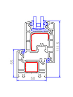 VEKA-SOFTLINE-AD58平开门