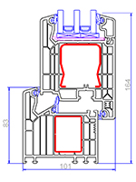 VEKA-SOFTLINE-MD82-平开门