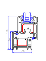 VEKA-SOFTLINE-AD60平开窗