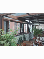 钢结构保温顶-玻璃顶组合阳光房